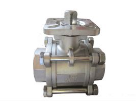 Van bi 3pc có tán inox nối ren