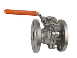 Van bi 2pc nối bích tay gạt jis10k pn16