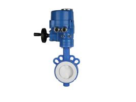 114W Wafer Type Lined Butterfly Valve