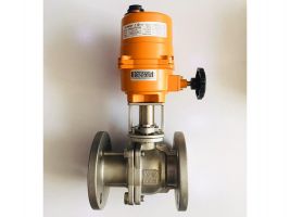 Van bi inox mặt Bích điều khiển điện FLOWINN : jis10k